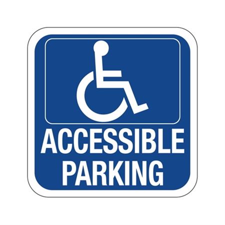 Handicap Accessible Parking Symbol Sign 18"x18"